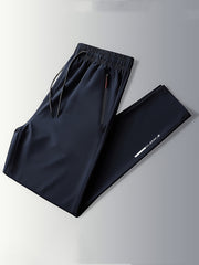 Men's Plus Size Casual Pants Made of Breathable Polyester with Zipper Print Regular Fit for Spring Fall