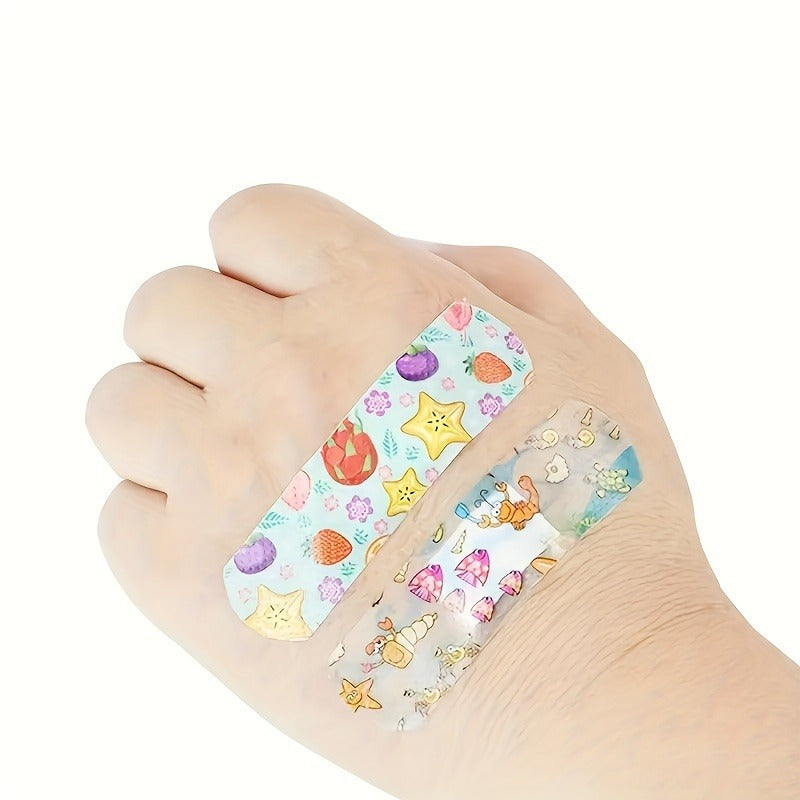 Kids Cartoon Bandages Soft Airy Strong Adhesive Wound Scrapes