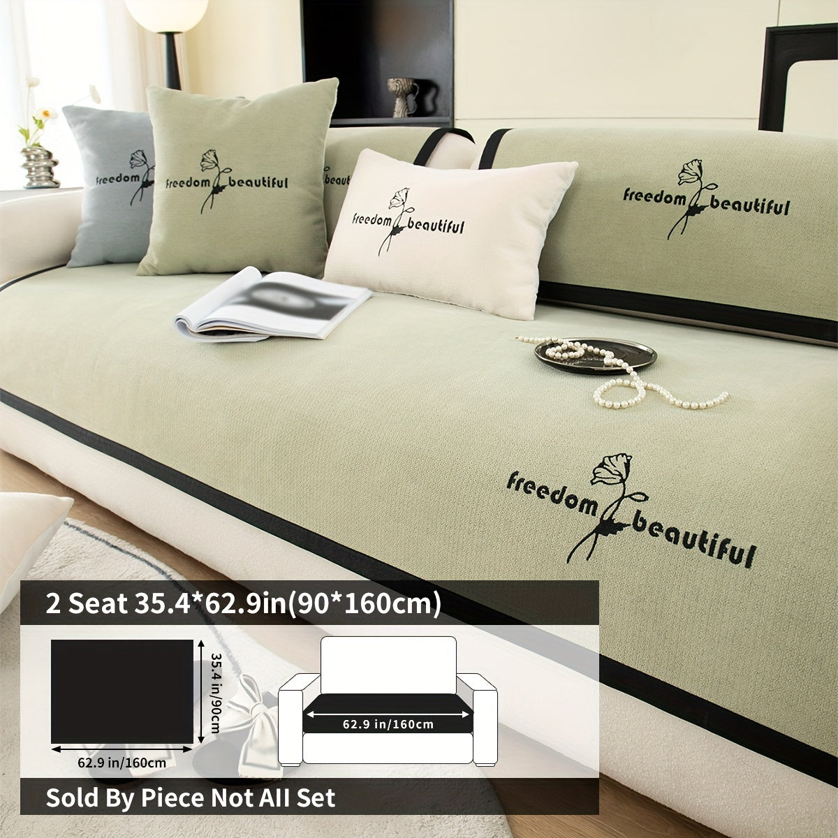 Современная накидка на диван из полиэстера для кресла, loveseat, 3-4 местного секционного