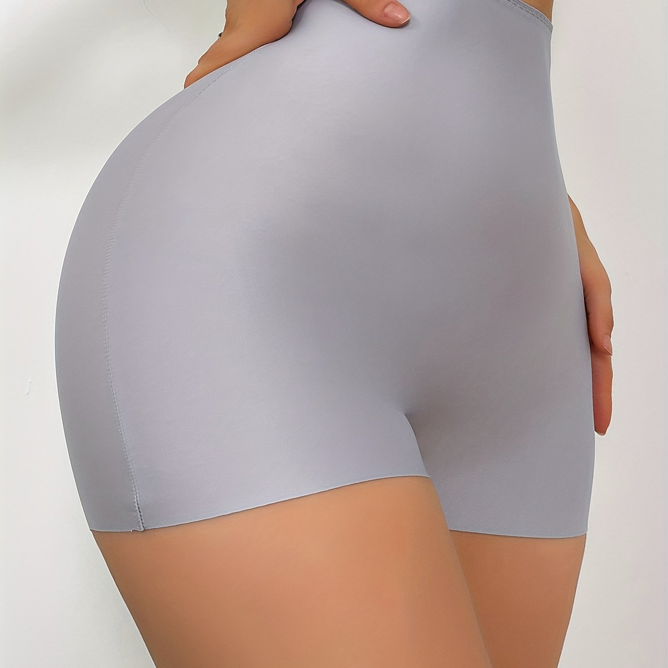 Short Compression Pants for Short Legs Men and Women Solid Color Knit Fabric