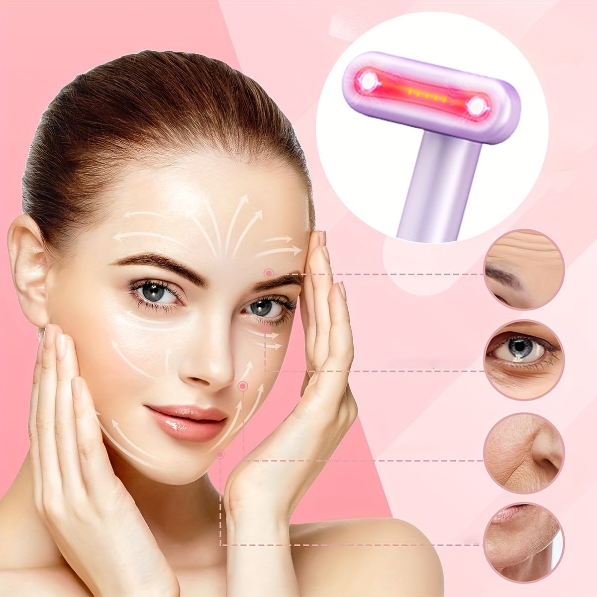 Facial and Skin Massager for Eyes and Face Rechargeable USB Powered Gift for Women