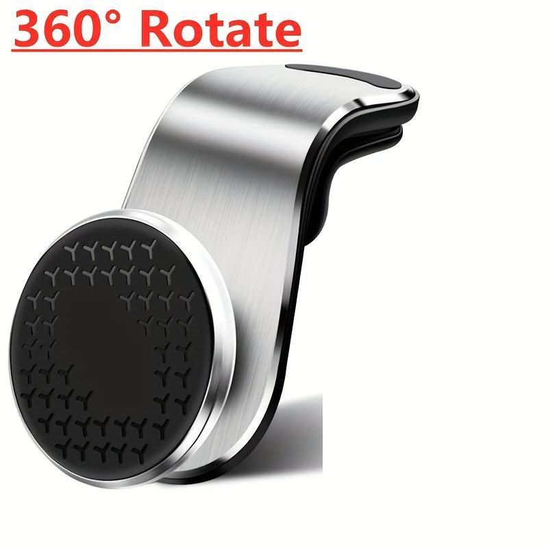 Universal avtomobil telefon uchun tutqich 360° aylanadigan magnit vent montaji sozlanadigan klip