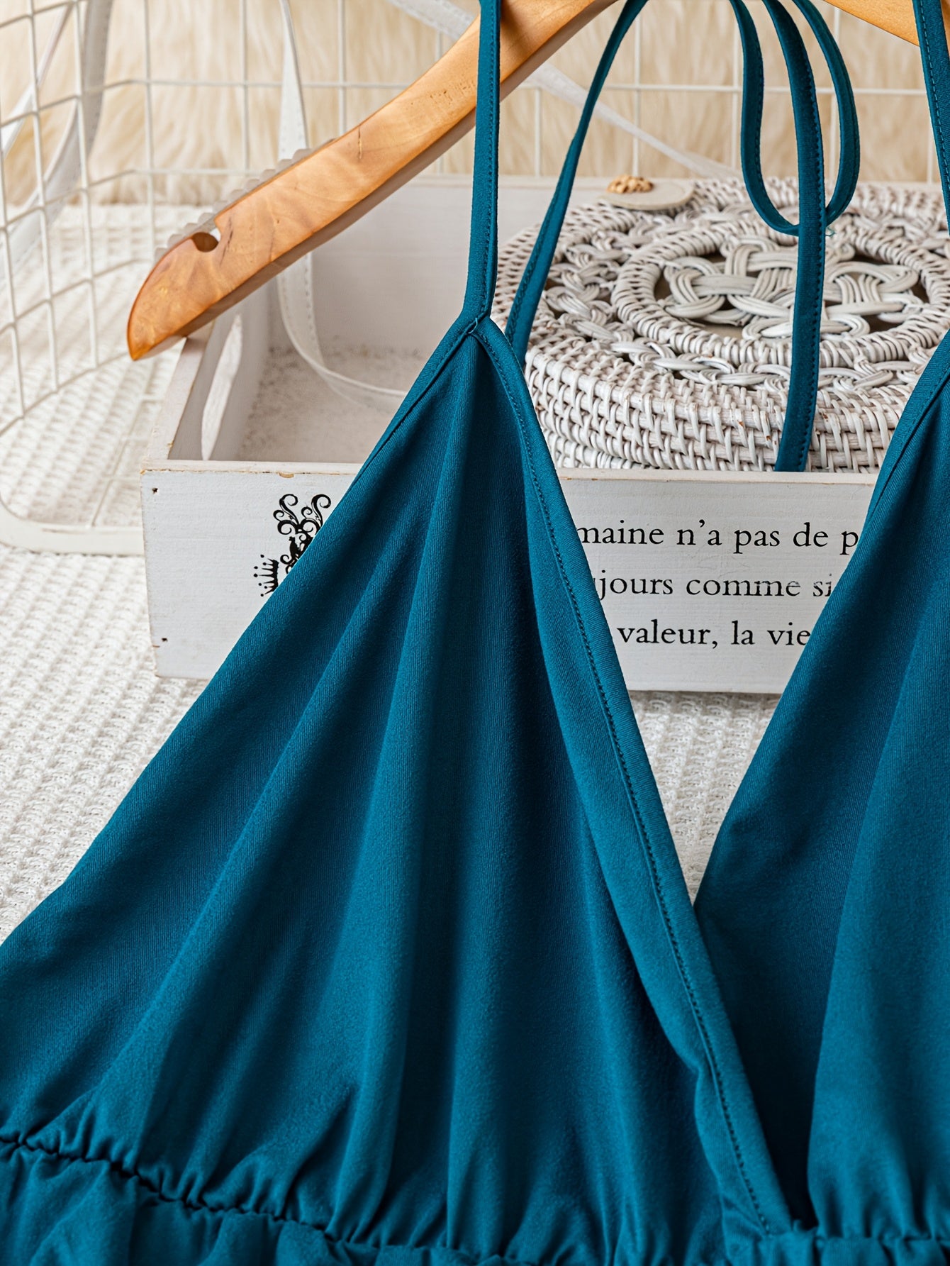 Women's Sleeveless V-Neck Jumpsuit Black Backless Flowy Legs Vacation Wear