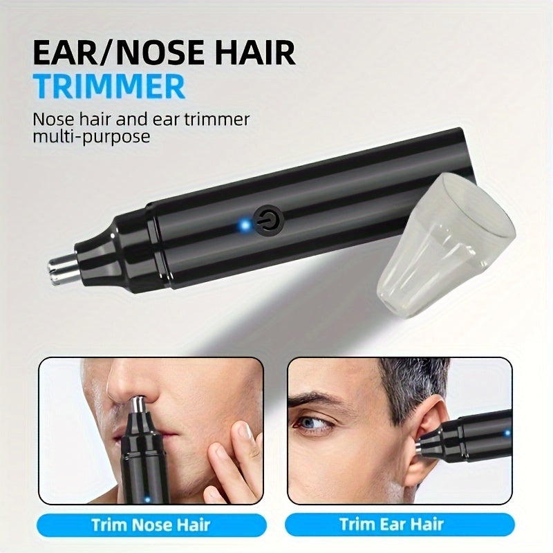 Rechargeable USB Ear and Nose Trimmer for Men and Women Painless Facial Hair Removal
