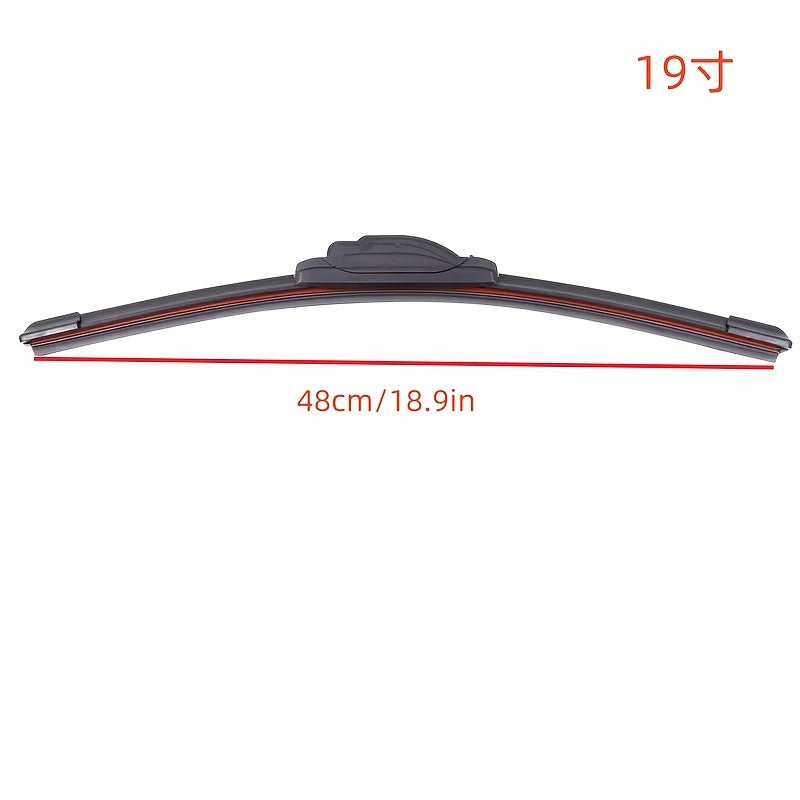 Durable 4-Layer J Hook Wiper Blades with Rubber Strips for All Cars 35.56-71.12 cm
