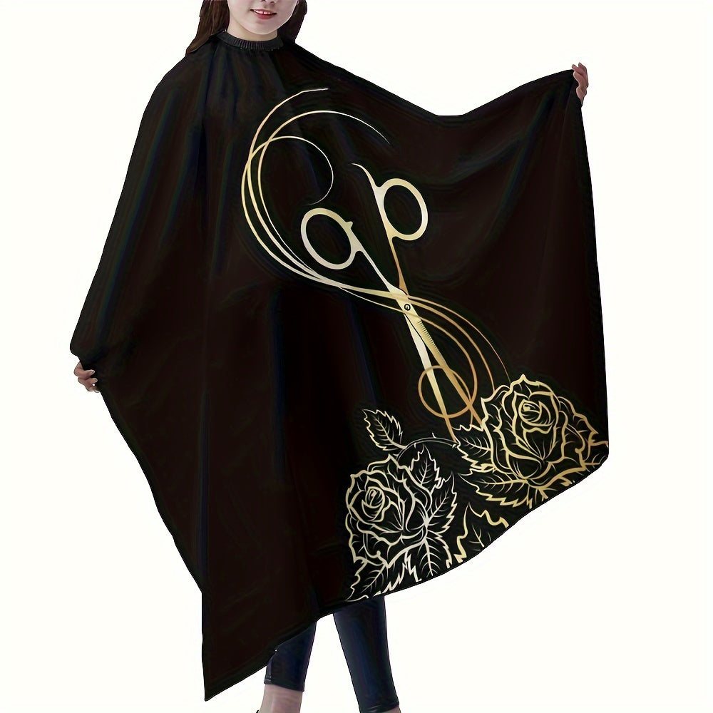 Soch kesish va soch parvarishi uchun suv o'tkazmaydigan ikki qismli apron to'plami - salon mutaxassislari uchun ideal va barcha soch uslublari uchun mos.