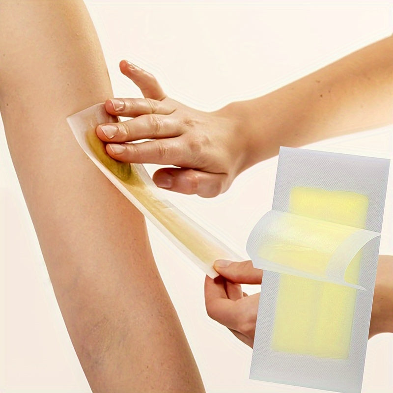 Большие гипоаллергенные полоски для удаления волос на теле, 20 штук