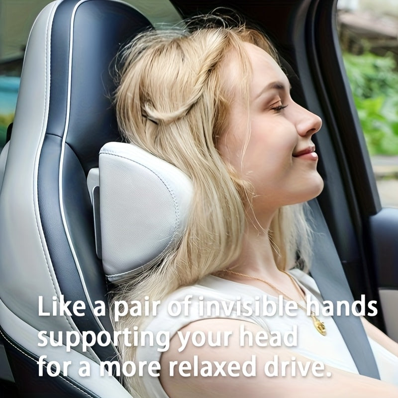 Adjustable Car Neck Pillow for Yuan Models White Interior Ergonomic Enhance