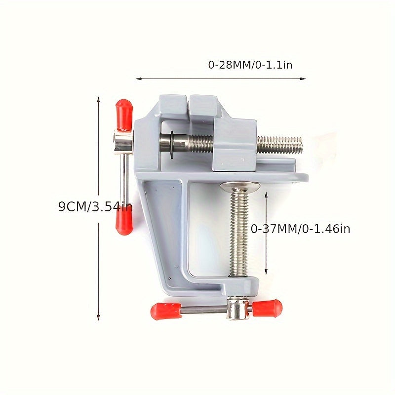 Mini Aluminum Alloy Bench Vise Small Table Clamp for Woodworking Jewelry Crafting