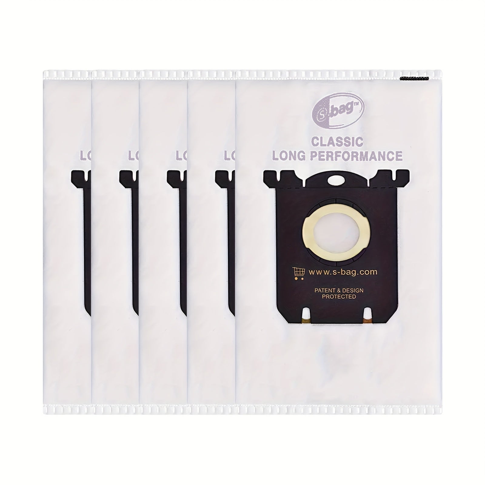 Pack of 2-12 Durable Plastic Vacuum Bags for Electrolux Classic S Models