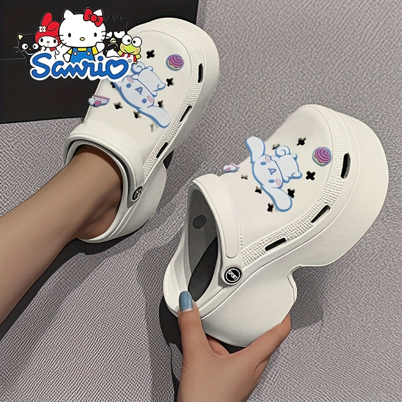 Women EVA Slides Non-Slip Casual Beach Garden Shoes with Plush Details