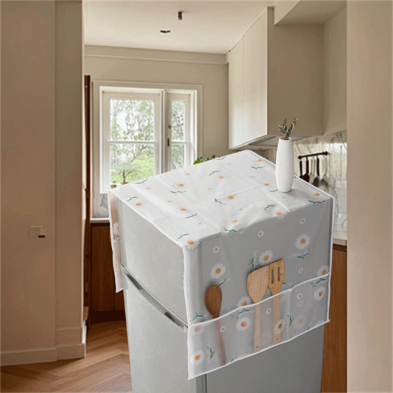 Funda para electrodomésticos de diseño floral para nevera y electrodomésticos de cocina, resistente a los arañazos, fácil de limpiar, ajuste universal