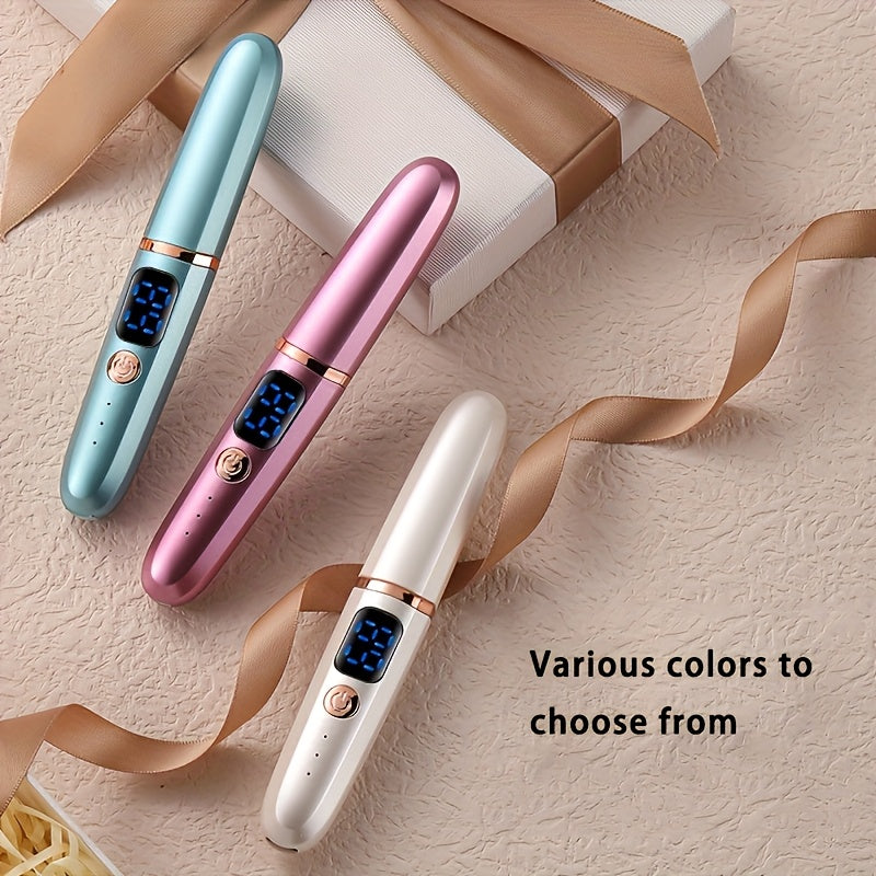 Rechargeable Heated Eyelash Curler with Digital Display USB Charging Long-Lasting Curls Portable Makeup Tool