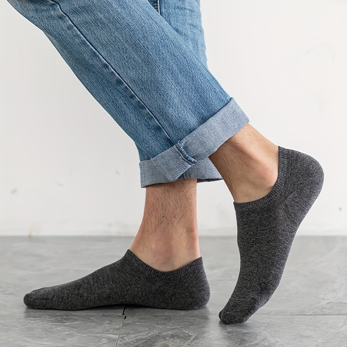 Men's No-Show Socks 20 Pairs Breathable Anti-Odor Sweat-Absorbing Thin All Seasons