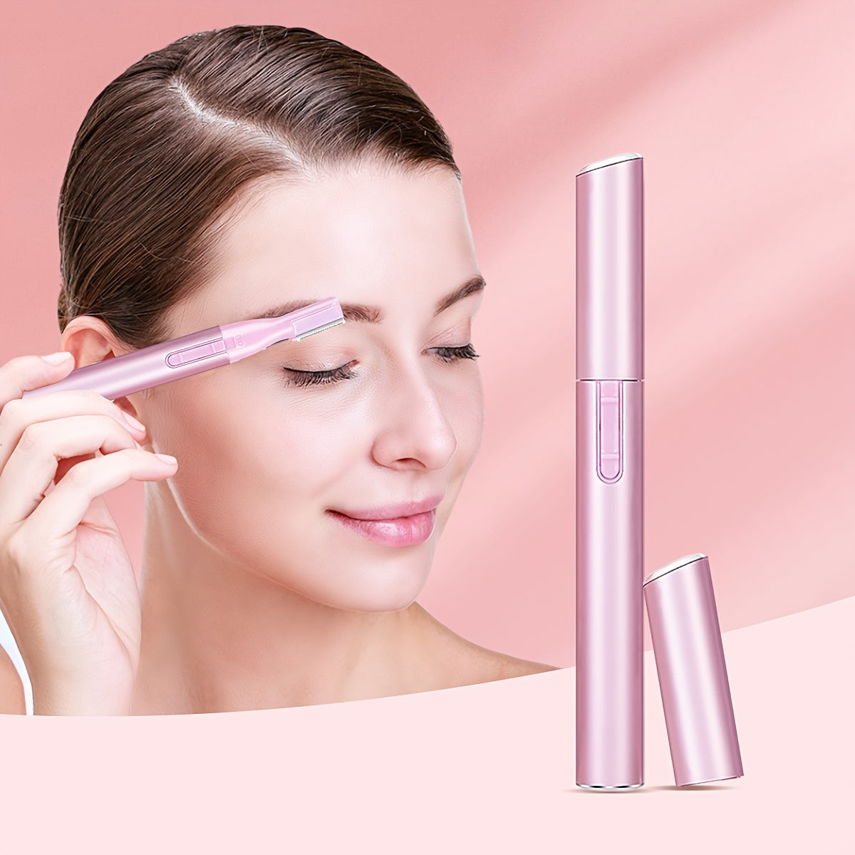 Electric Eyebrow Trimmer for Women and Men Mini Travel Size Battery Powered Precision Brow Shaping