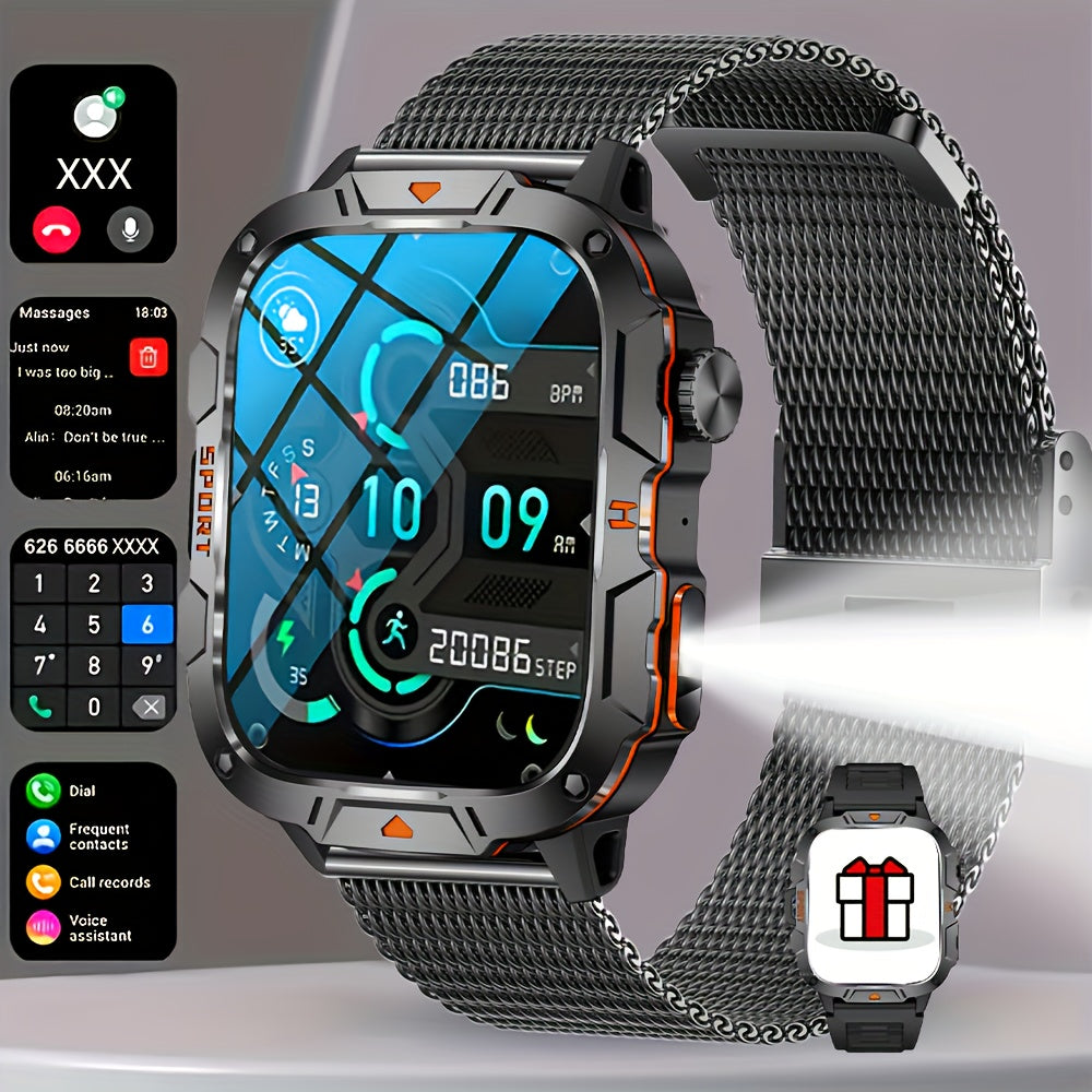 Men's Smartwatch with 4.98cm HD Display, 420mAh Battery, Wireless Calling and Notifications