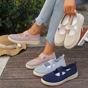 Women's Slip-On Loafers Comfortable Breathable Flat Shoes Pink Blue Navy