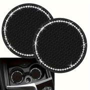 Universal Car Coasters 2 ta to'plam, sirpanishga qarshi, porloq ichki aksessuarlar