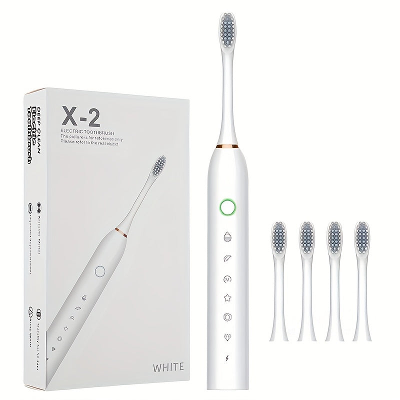 Adult Electric Toothbrush with 6 Cleaning Modes and Ultra-Soft Bristles