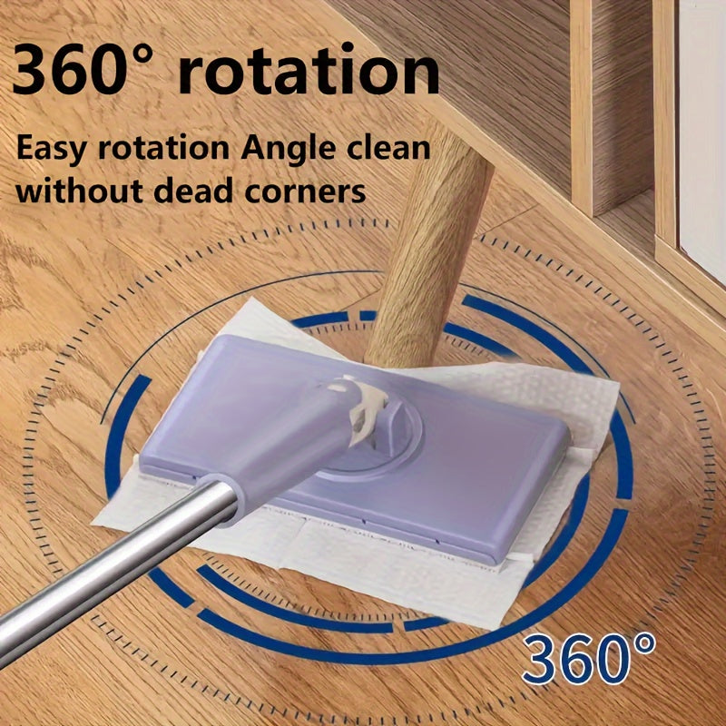 Bir martalik idish sochiq mop, oson tozalash uchun mo'ljallangan - quruq va nam funksiyasi bilan almashtirilishi mumkin, oshxona, hammom va shisha yuzalar uchun mukammal. Metall tutqichi mavjud, bu esa uni uy tozalash uchun ideal qiladi.