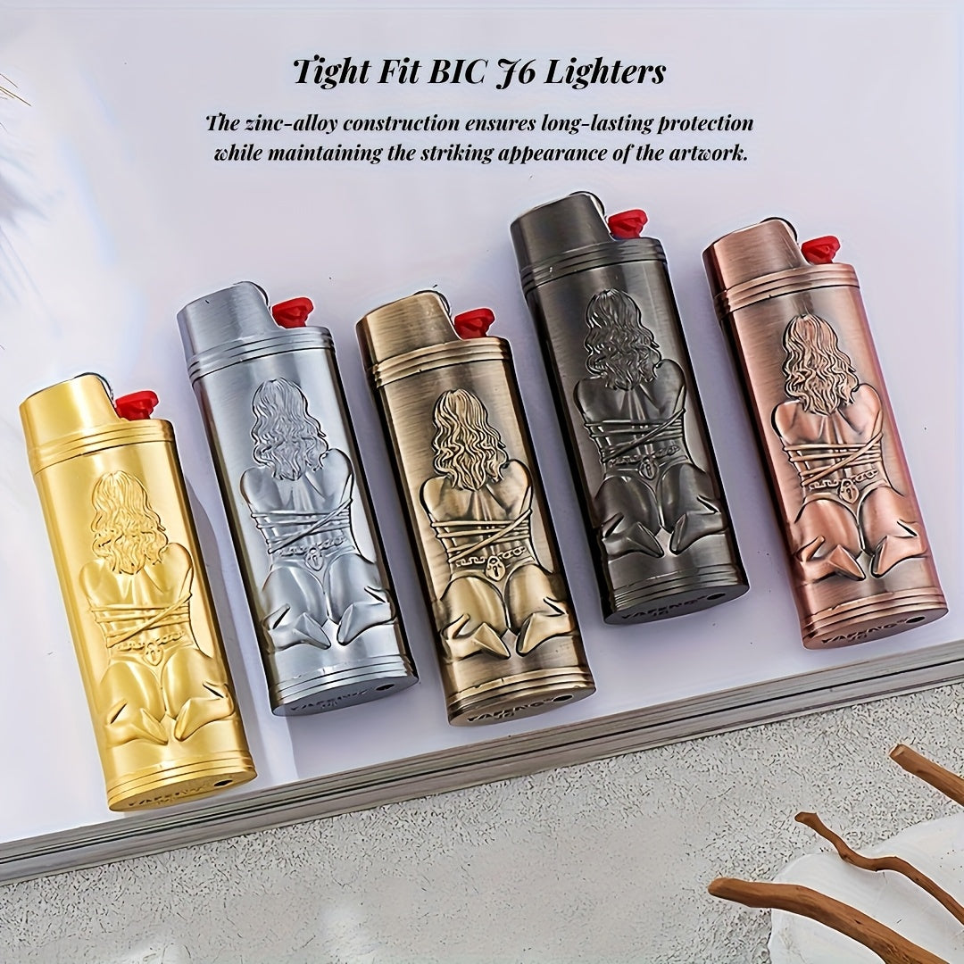 Ayollar uchun metall olovchi qutisi 3D bosilgan himoya qopqog'i BIC J6 uchun