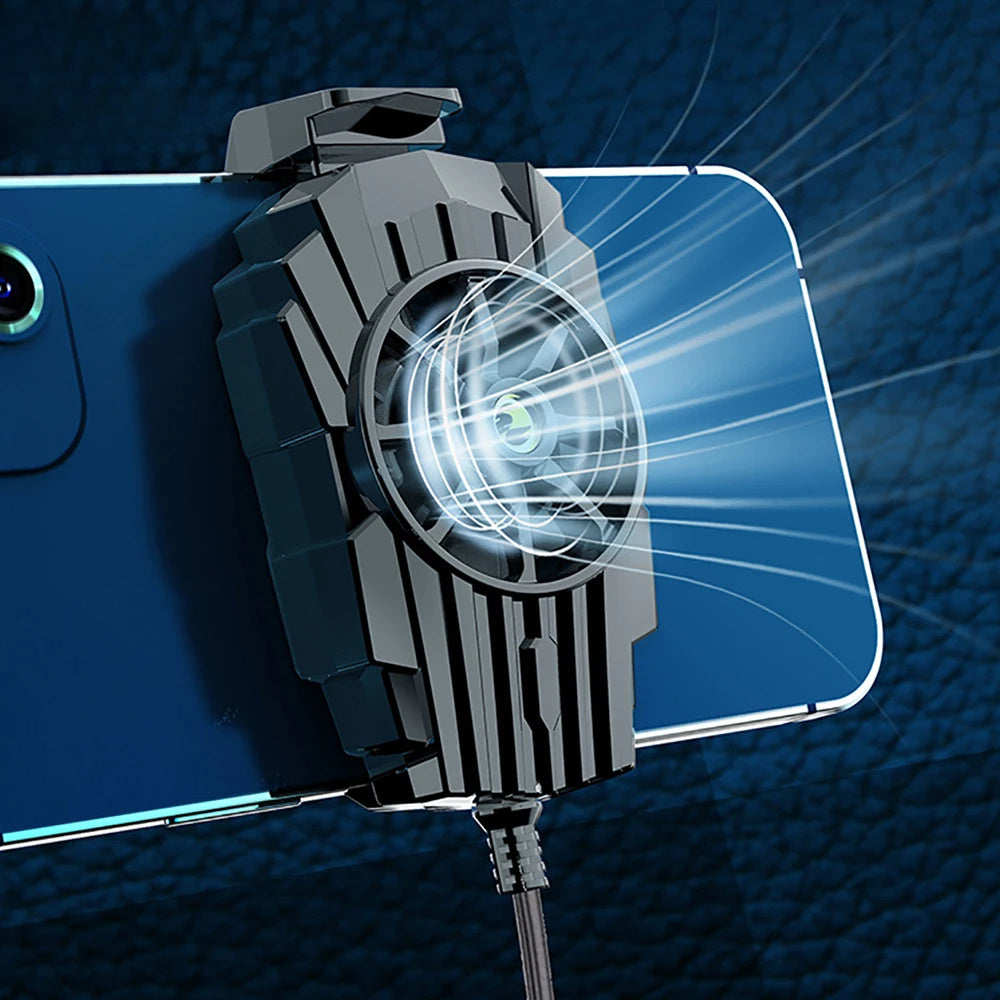 Портативный мини-охладитель для телефона с встроенной батареей, воздушное охлаждение с питанием от USB, идеально подходит для игр, прямых трансляций, прочная пластиковая игровая экипировка.