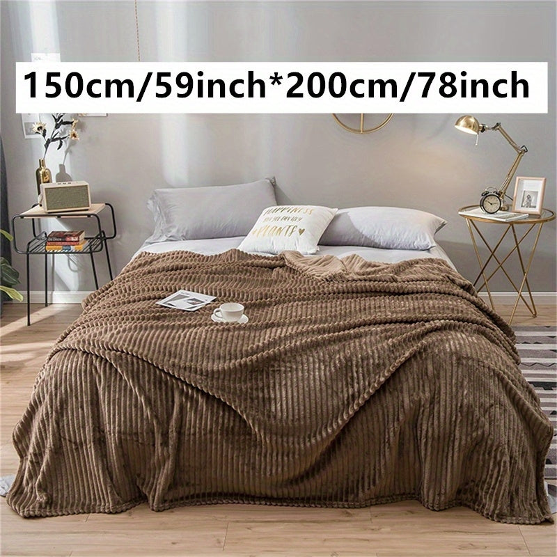 Faux Rabbit Fur Bed Blanket Soft Plush Throw for Bed Couch 50x60 Inches