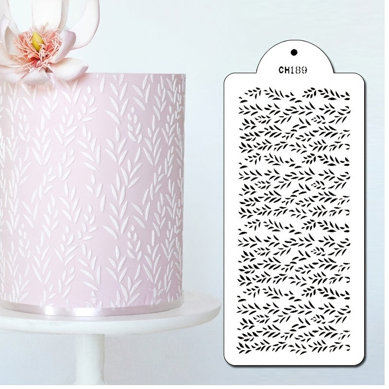 Willow Leaf Cake Stencil Food-Grade PET Wedding Party Fondant Template