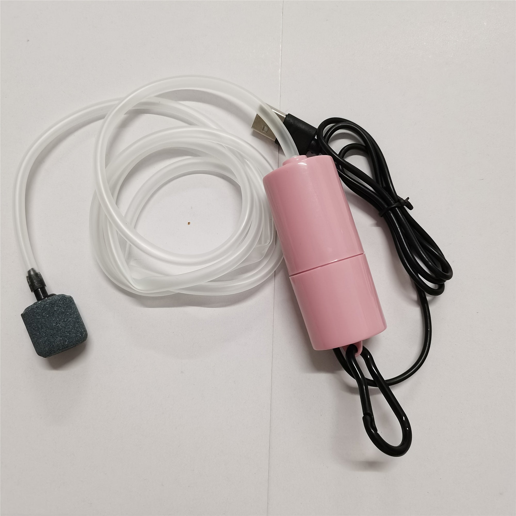 Compresor de aire USB portátil, silencioso, de operación manual, pequeño y ligero