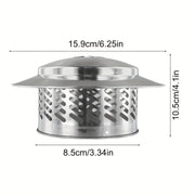 Stainless Steel Chimney Cap for Rain Wind Ventilation Heating Cooling Air Purification