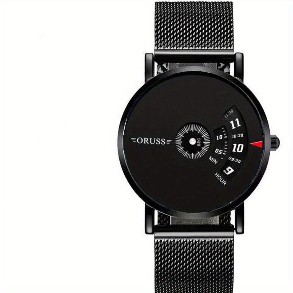 Men's Watch Stainless Steel Trendy Durable Business Accessory