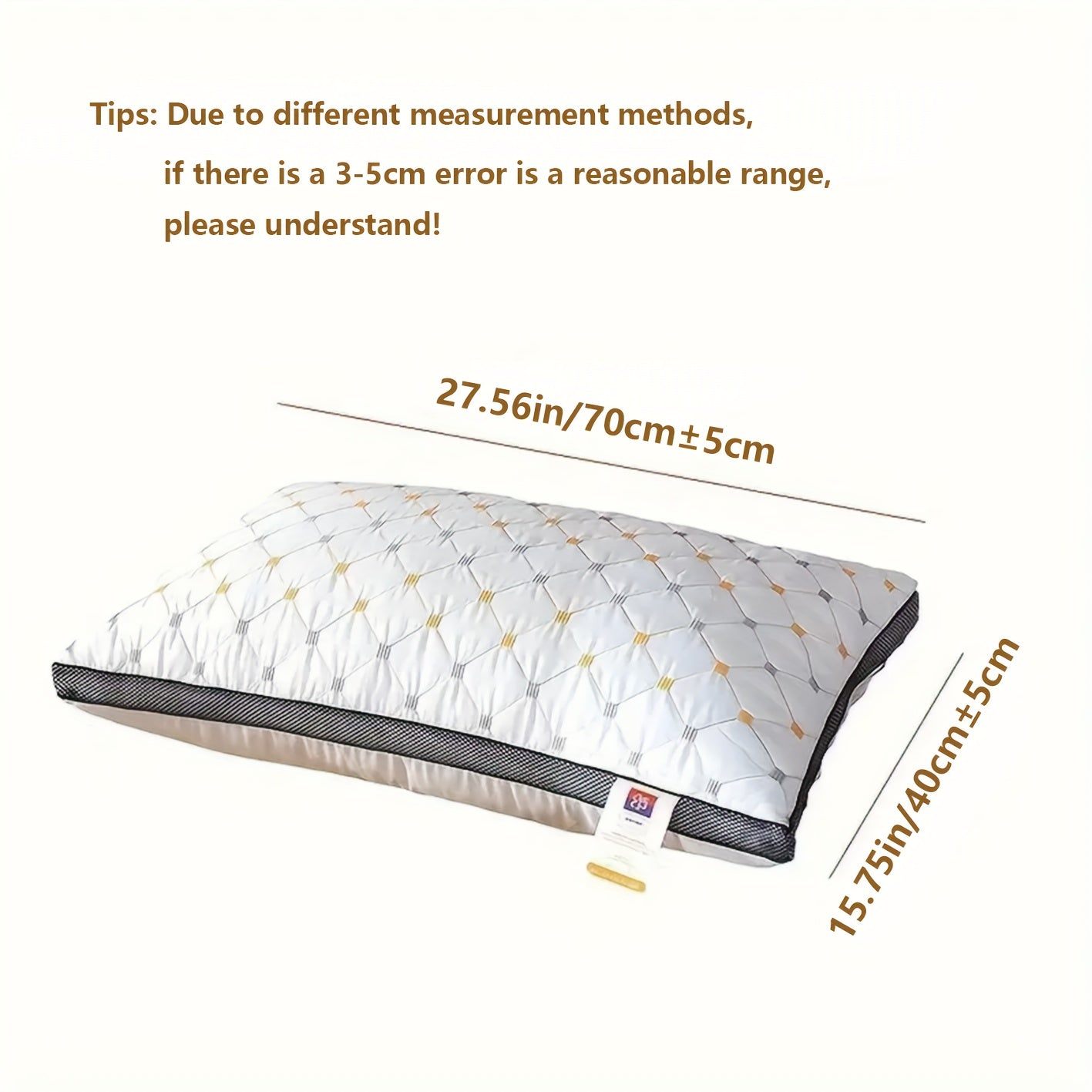 Cervical Pillow Breathable Soft Skin-Friendly Support for Side and Back Sleepers