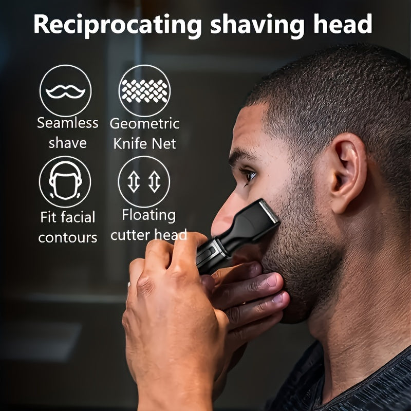 4-in-1 USB Rechargeable Electric Trimmer for Men and Women Nose Beard Eyebrow Shaving