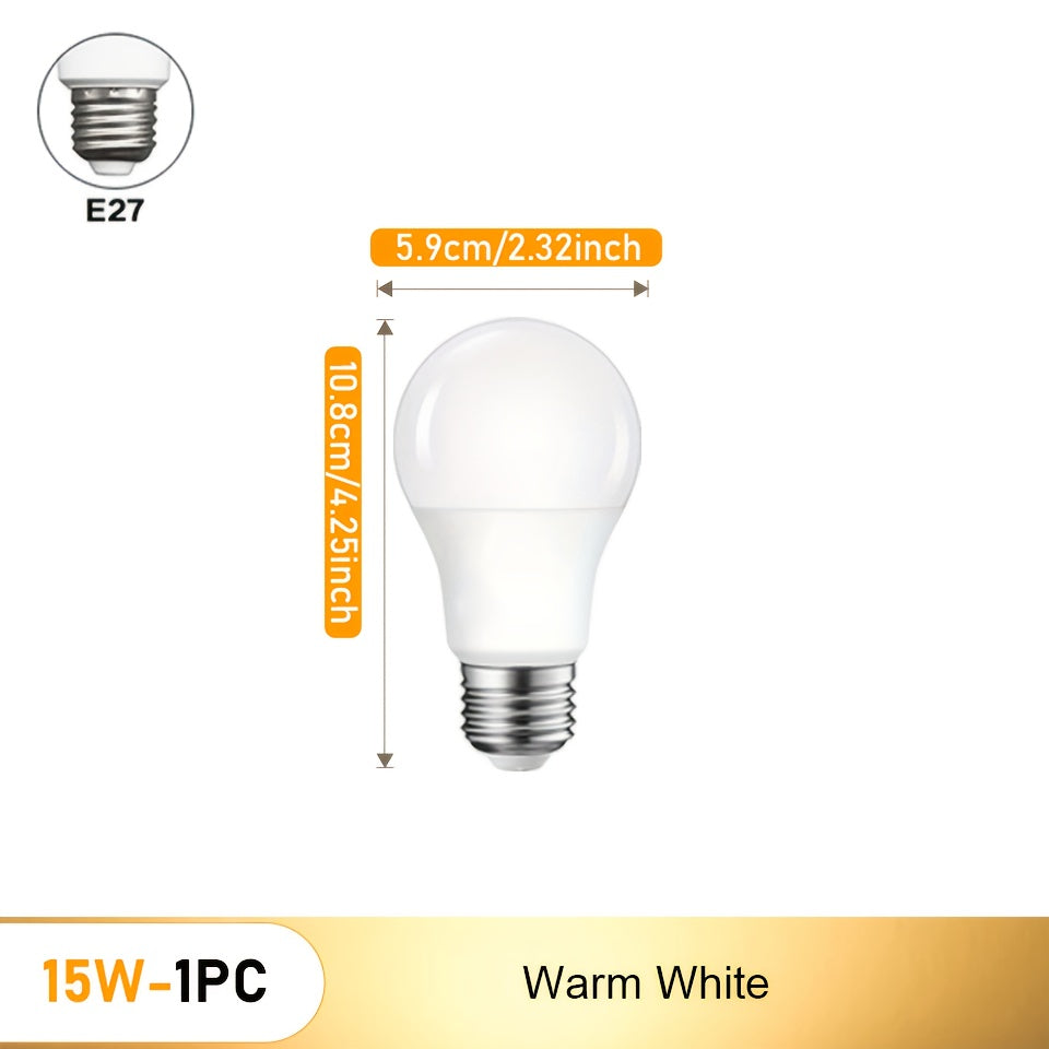 220V 15W Motion Sensor LED Light Bulb Indoor Security PIR Detector E27
