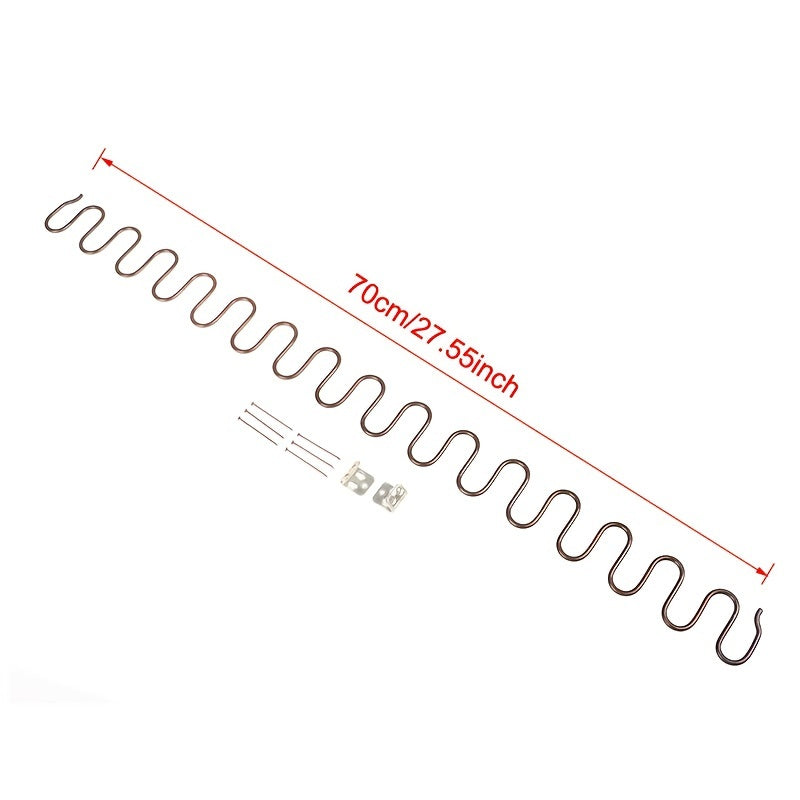 Metal Replacement Sofa Spring Set 45-70cm Durable Furniture Hardware Clips