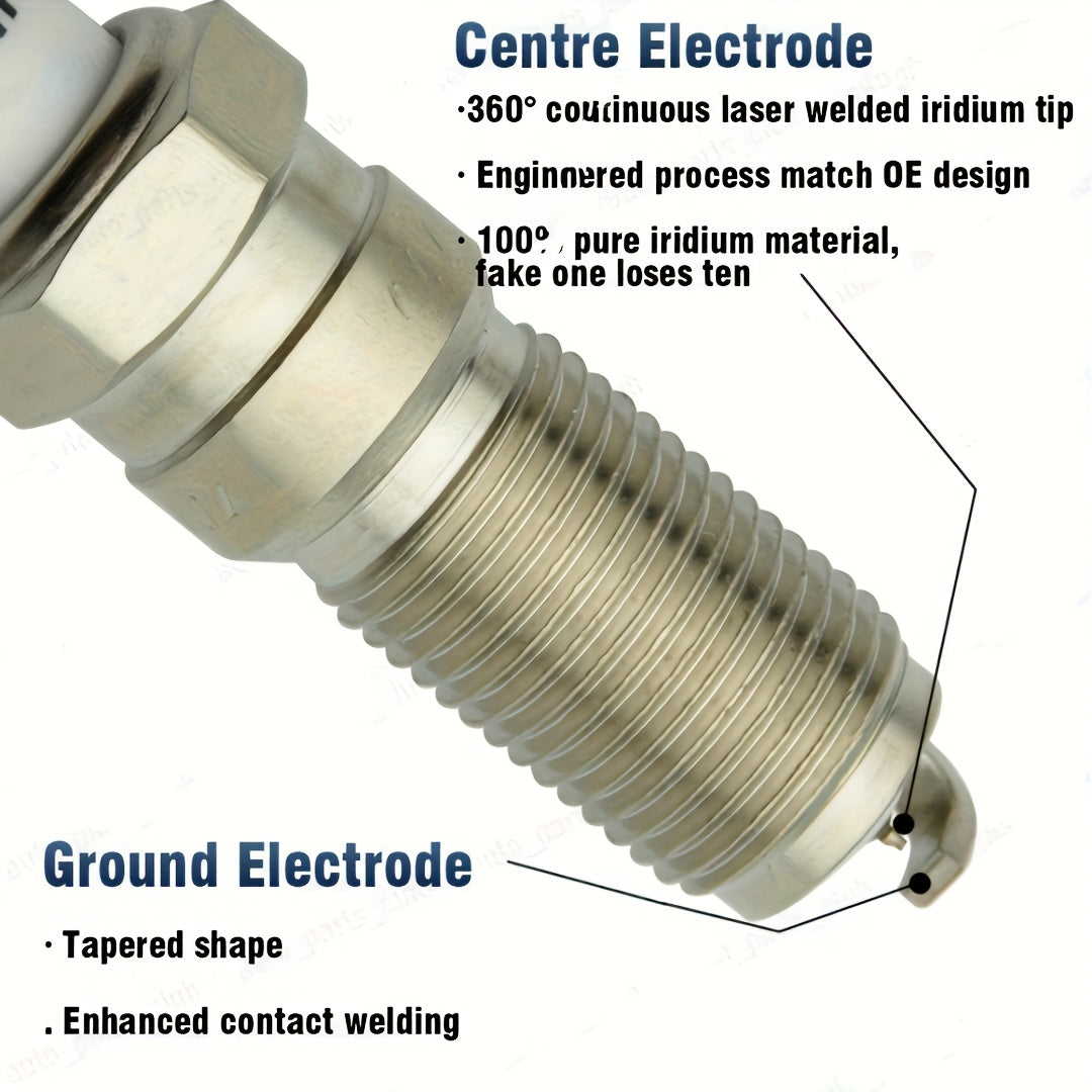 8 Pack Iridium Spark Plugs for GM Vehicles 4.3L to 6.2L Engines Compatible
