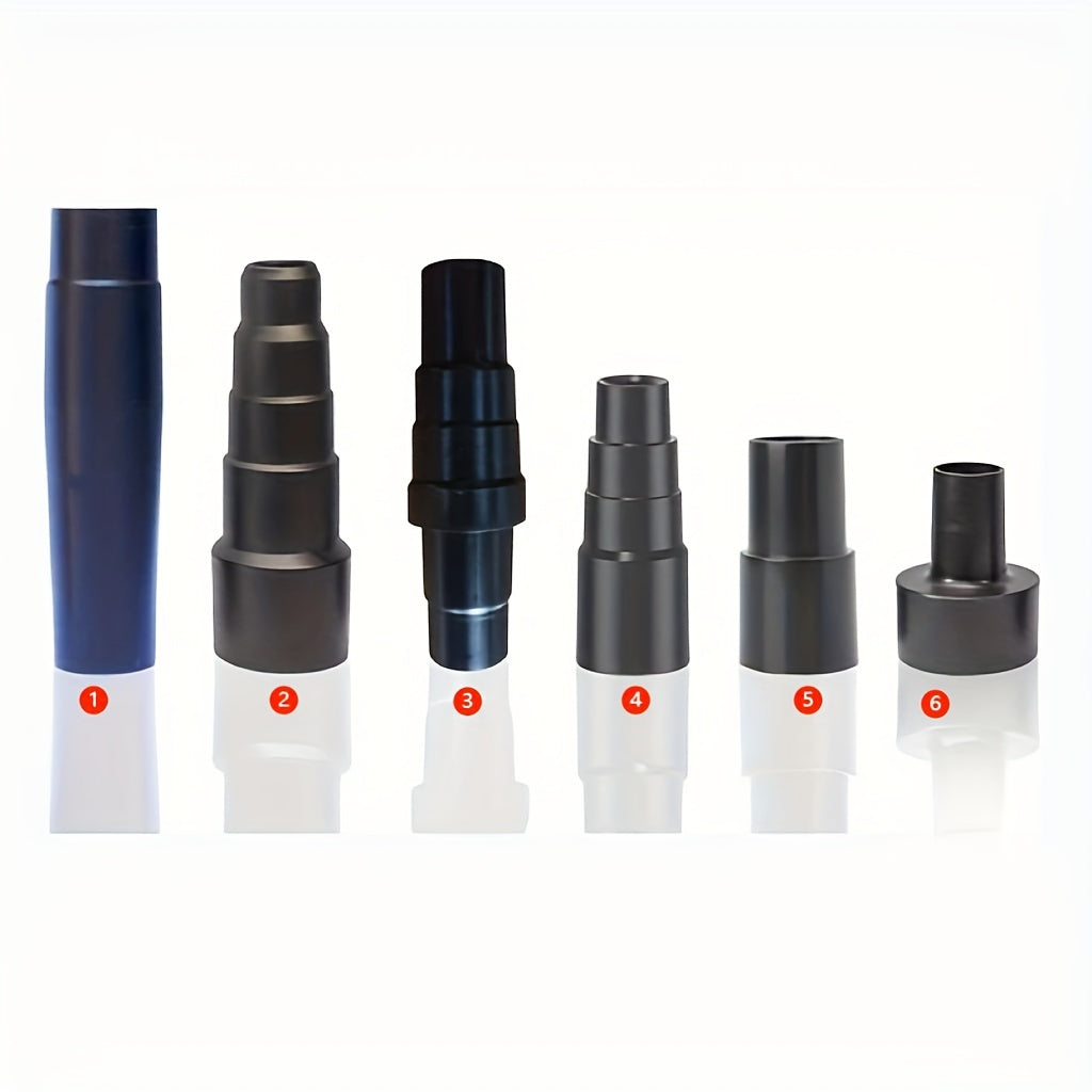 Vakuum Tügi Ulanish To'plami - Buloq va Quruq/Yuvish Vakuumlariga mos keladigan 6 dona mustahkam plastik ulanishlar o'z ichiga oladi.