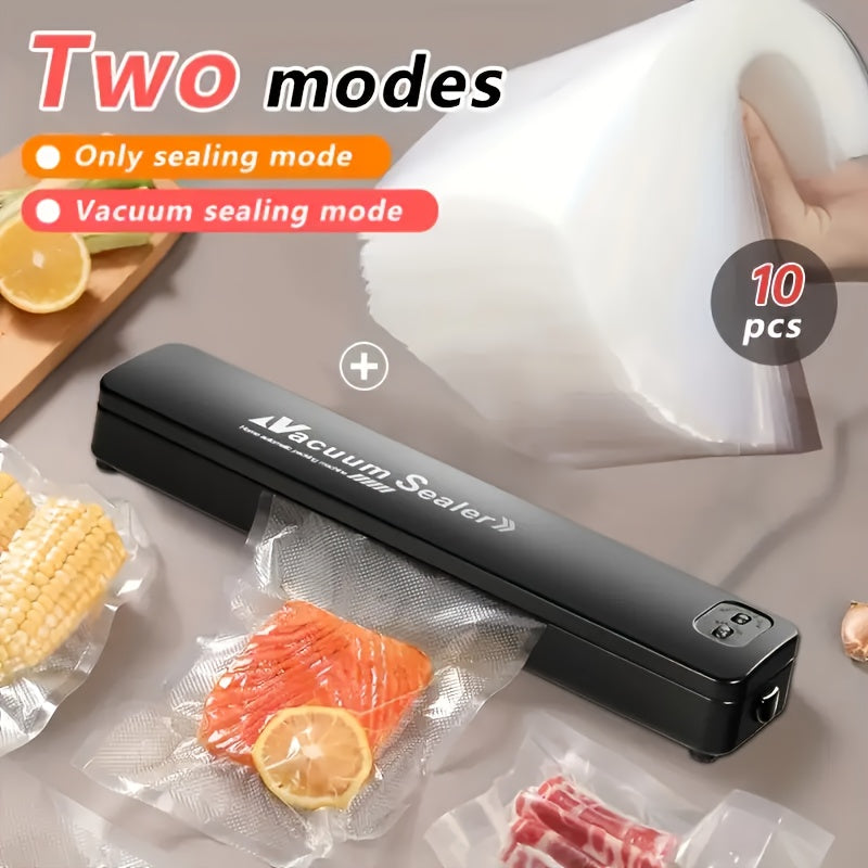 Automatic vacuum sealer with advanced sealing technology, multi-function, ideal for kitchen and picnics