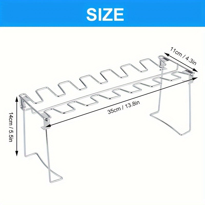 Stainless Steel Chicken Leg Rack for BBQ Grill Oven Roasting
