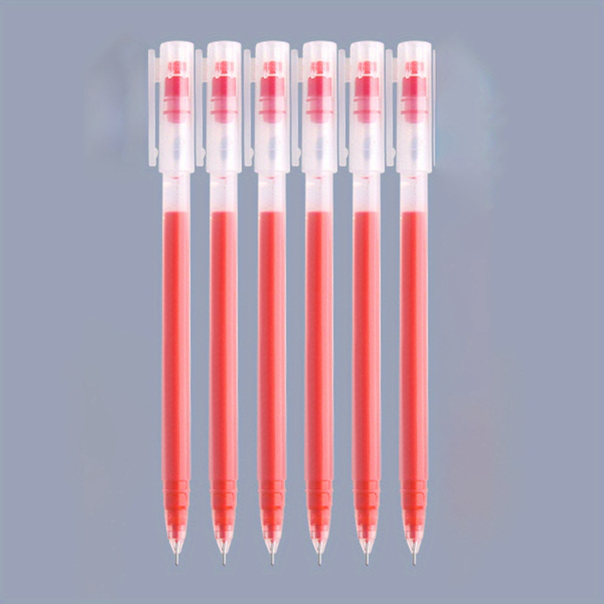 Large Capacity Gel Pens 0.5mm Needle Tip Pack of 6 or 10 for Students and Office
