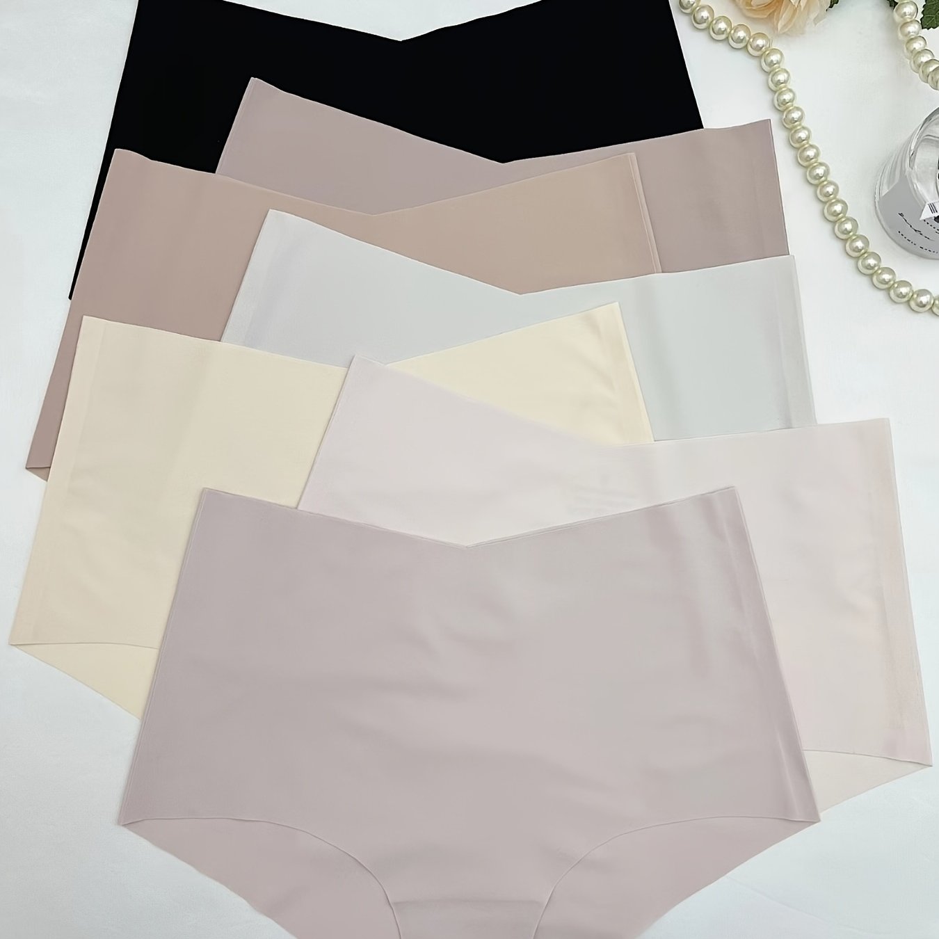 Women's High Waist Seamless Briefs Pack of 7 Comfortable Skin-Friendly Multi-Color