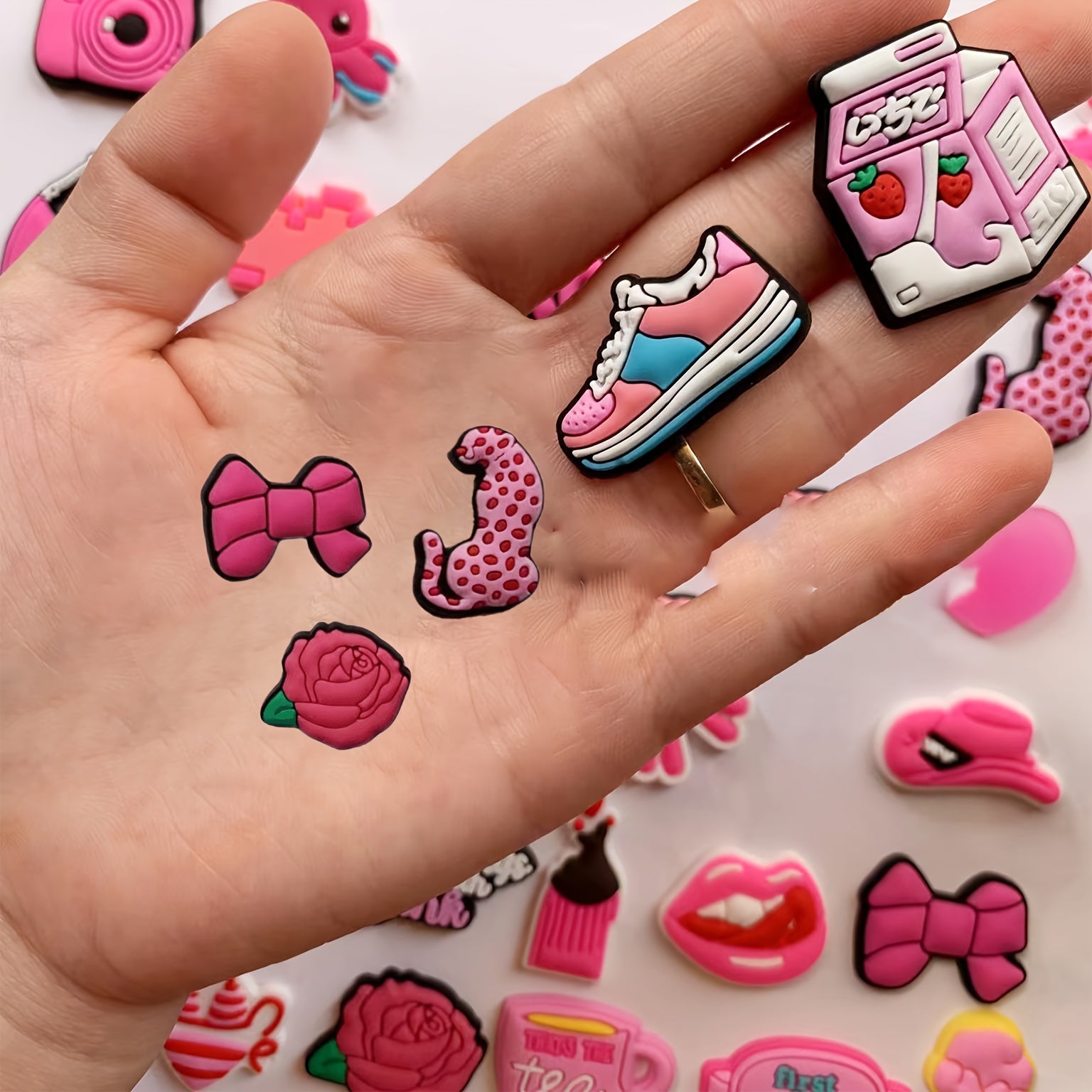 Pink Random Series Design Elements for DIY Crafts Party Decorations