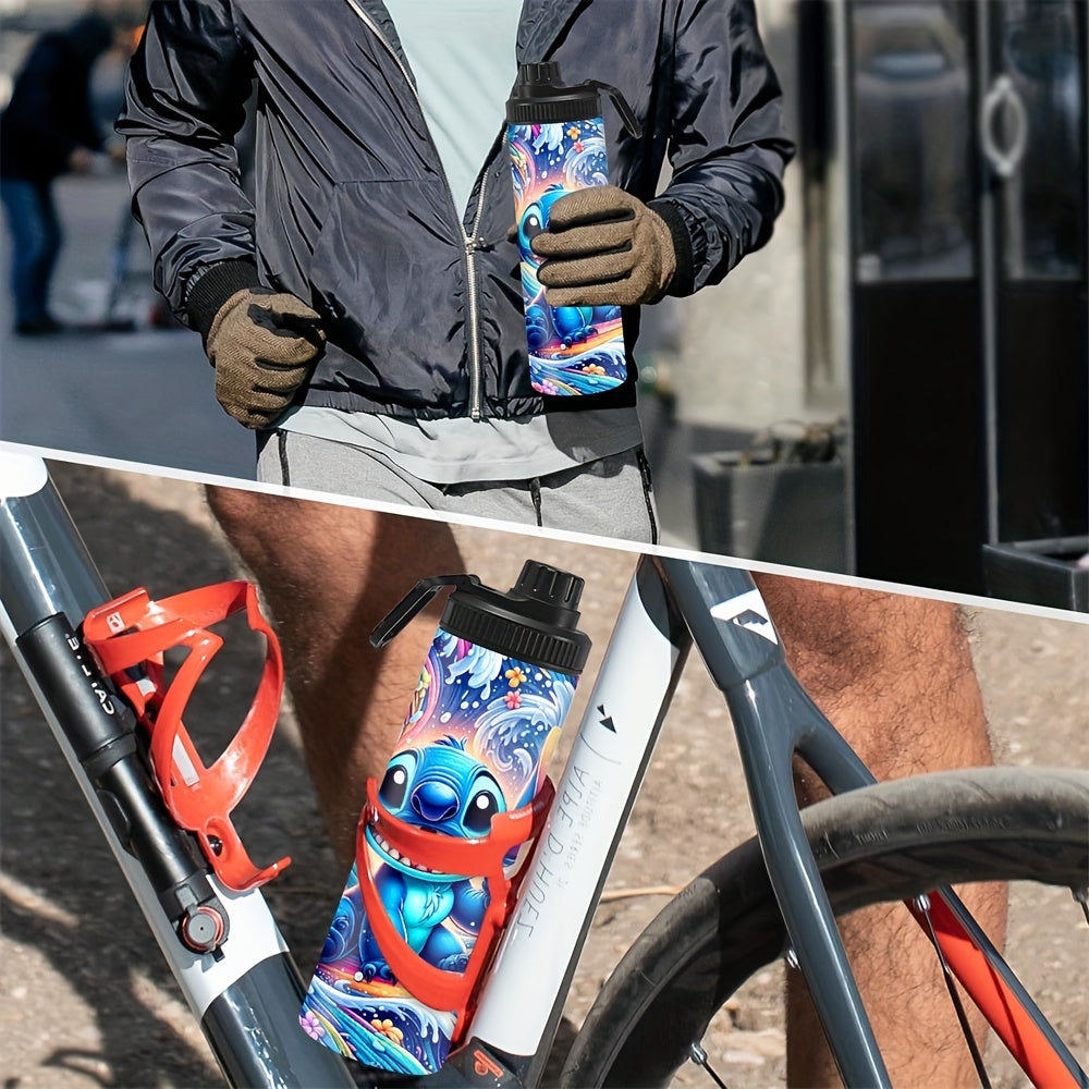 Koʻk Cartoon Personajidan tayyorlangan zanglamaydigan poʻlat sayohat mugʻi sovuq va issiq ichimliklar uchun