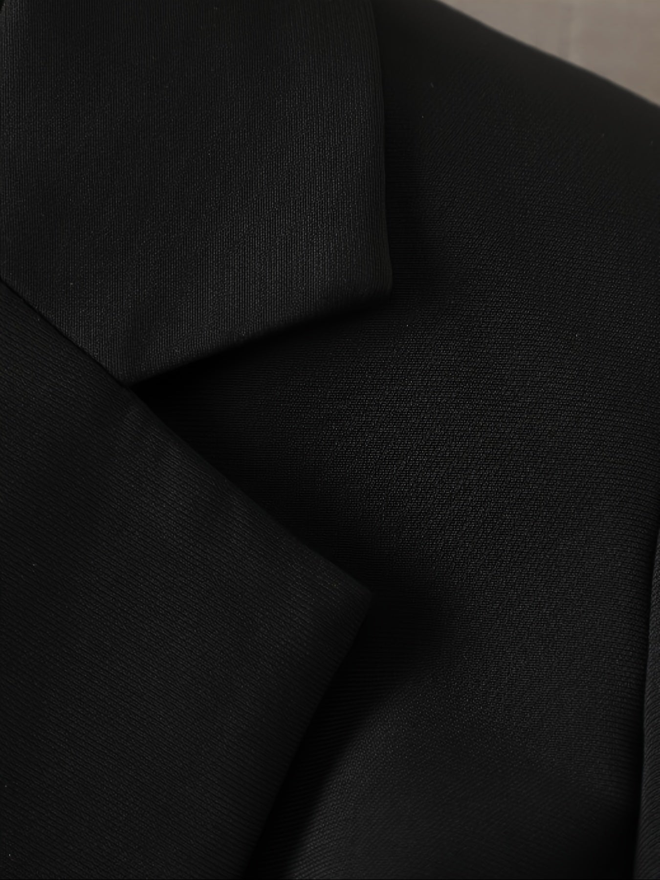 Women's Double-Breasted Blazer Solid Color Long Sleeve Polyester Office Casual