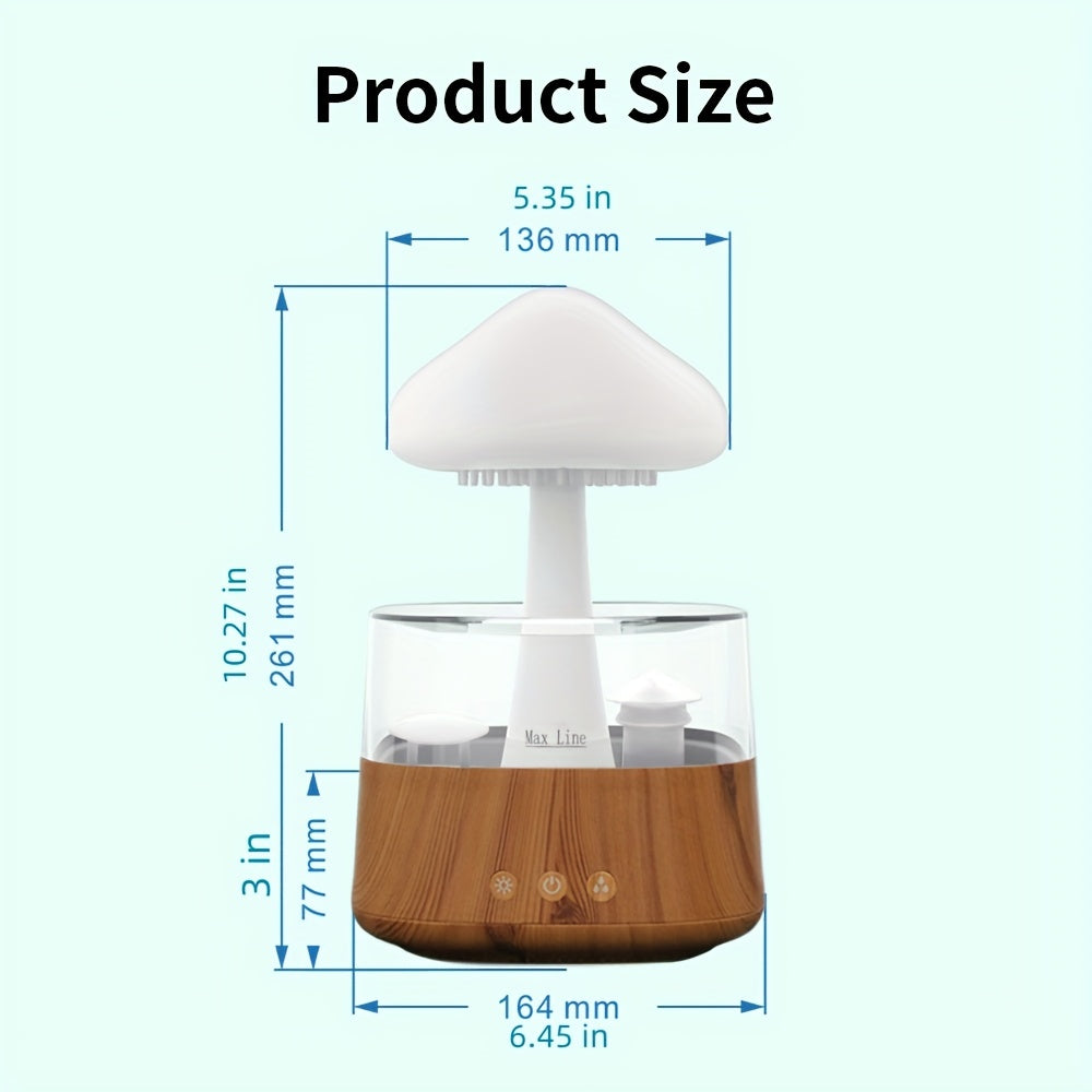 Увлажнитель с белым шумом дождя и дизайном радуги, облака и дерева