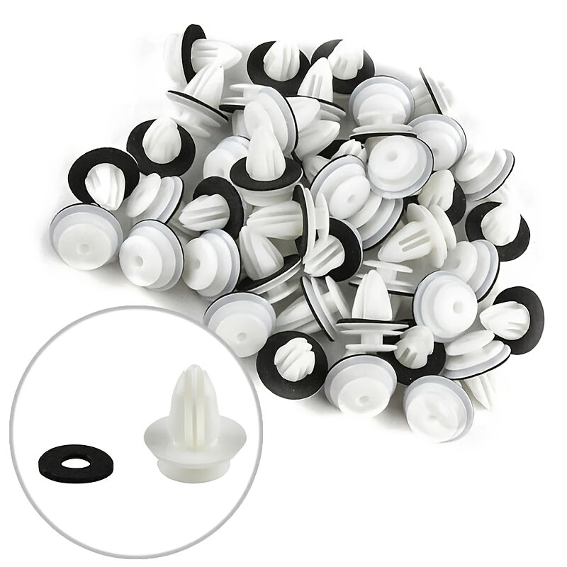 50pcs Car Door Panel Fasteners Durable Nylon Soundproof Clips for Interior