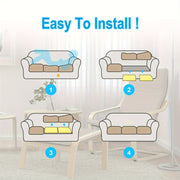 Two Pieces High-Density Foam Sofa Cushion Supports 50.8x50.8cm for Furniture Repair