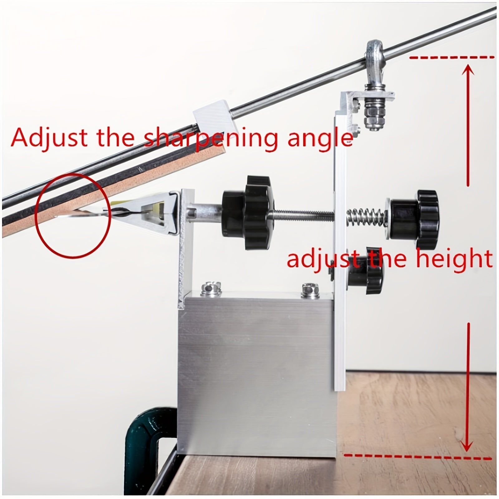 Manual 360 Degree Rotary Knife Sharpener with Aluminum Alloy Edge System