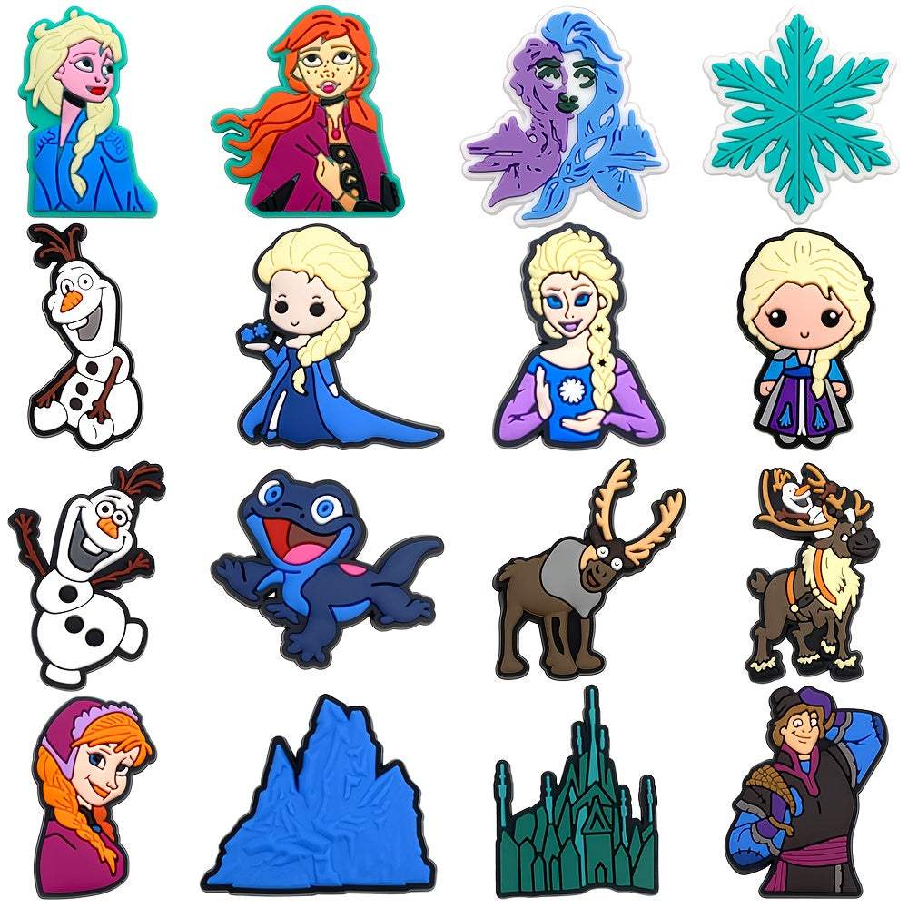 Girls Shoe Charms 46pcs PVC Ice Princess Frozen Ocean Accessories