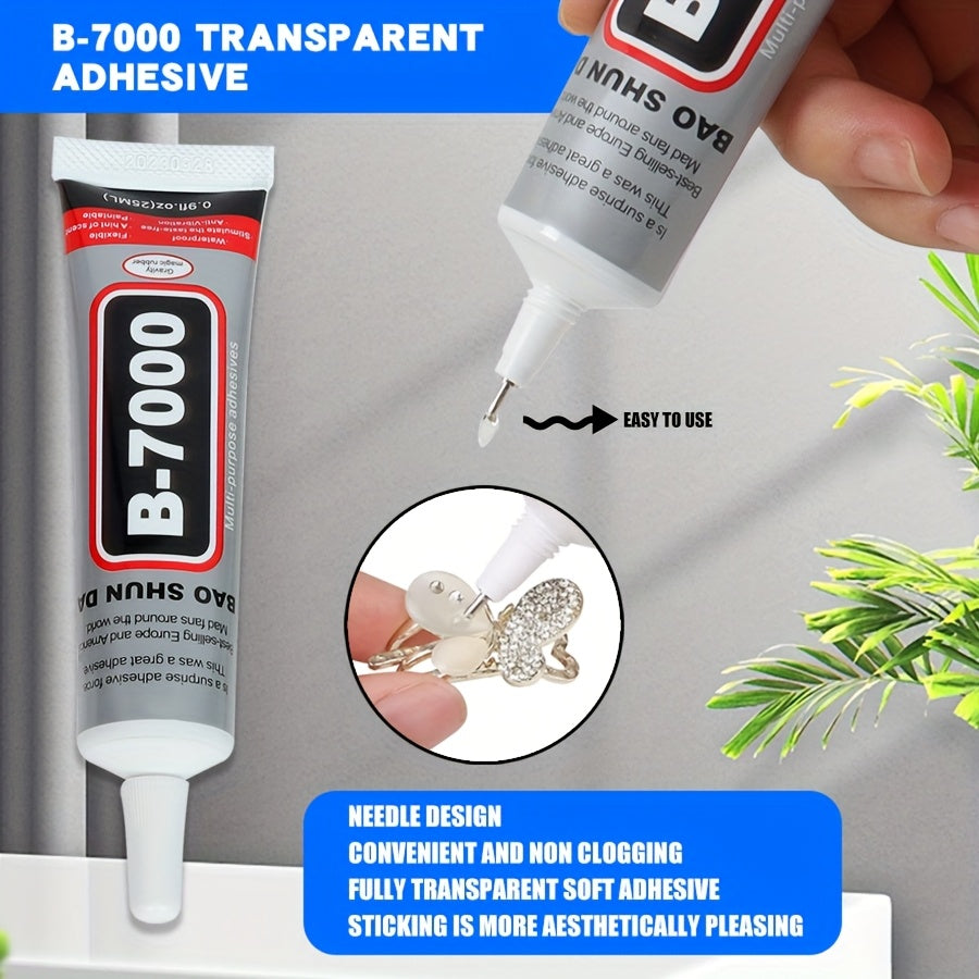 Semi-Fluid Jewelry Adhesive for Gemstones Plastic Metal Glass Repair